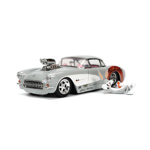 Jada Toys . JAD 1/24 "Hollywood Rides" 1957 Corvette w/Bugs Bunny