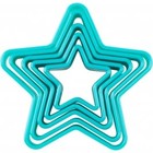 Trudeau . TDU SET OF 5 PLASTIC COOKIE CUTTERS- STAR