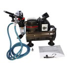 Spaz Stix . SZX Dual Action Gravity Feed Airbrush & Air Compressor Combo