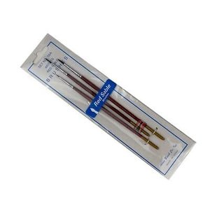 Atlas Brush Co. Inc . ABN Brushes Red Sable (3 pc)