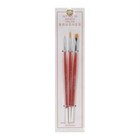 Atlas Brush Co. Inc . ABN Taklon Set Detail Acrylic 3 pcs