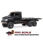Traxxas . TRA TraxxasTRX-6 Ultimate RC Hauler: 1/10 Scale 6X6 Electric Flatbed Truck. Ready-to-Drive with TQi Traxxas Link Enabled 2.4GHz Radio System, XL-5 HV ESC (fwd/rev) and Pro Scale Winch, Black