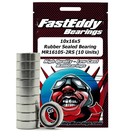 FastEddy . TFE Fast Eddy 10x16x5 Rubber Sealed Bearings MR16105-2RS (10)