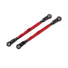 Traxxas . TRA Toe links, Wide Maxx (TUBES, 6061-T6 aluminum (red-anodized))