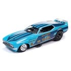 Auto World . AWD 1/18 Blue Max 1973 Ford Mustang Funny Car - Blue