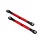 Traxxas . TRA Traxxas Toe Links (Tubes Red Anodized 7075-T6 Aluminum, Stronger Than Titanium) 87mm