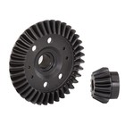 Traxxas . TRA Traxxas Ring gear, differential/ pinion gear, differential (machined, spiral cut) (rear)