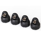 Traxxas . TRA Shock Caps (Black) (4) (Assembled With Hollow Balls)
