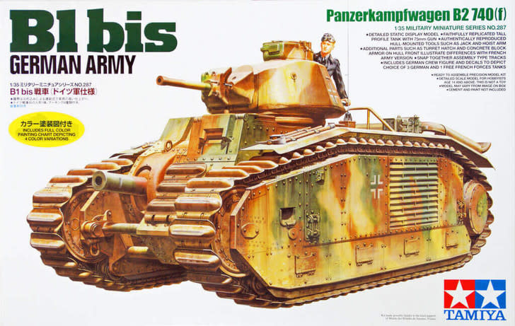 Tamiya America Inc. . TAM 1/35 B1 Bis ( German Army ) - PM Hobbycraft