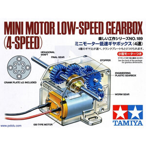 Tamiya America Inc. . TAM Mini Motor Gearbox Low Speed
