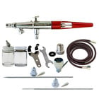 Paasche Airbrush Company . PAS VL AIRBRUSH SET w/ANODIZED ALUMINUM HANDLE & 3 HEADS