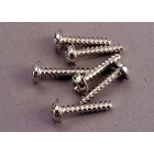 Traxxas . TRA Traxxas Screws, 3x15mm Washerhead Self-Tapping (6)