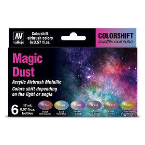 Vallejo Paints . VLJ Vallejo Magic Dust colour shift set(6 pcs)