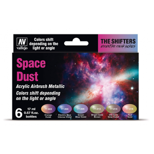 Vallejo Paints . VLJ Valllejo Space Dust colour shift set(6 pcs)