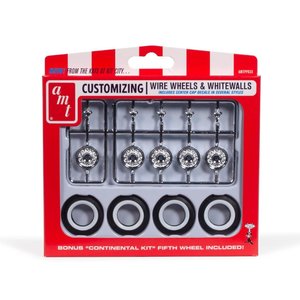 AMT\ERTL\Racing Champions.AMT 1/25 KH Wire Wheels & Tires Parts pack