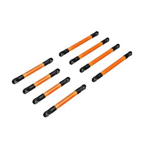 Traxxas . TRA Traxxas Suspension Link Set, Aluminum (Orange-Anodized)