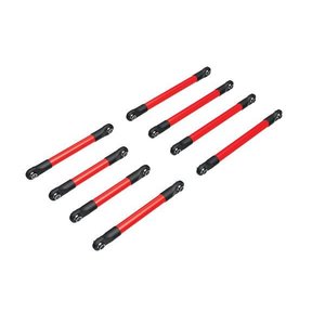 Traxxas . TRA Traxxas Suspension Link Set, Aluminum (Red-Anodized)