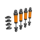 Traxxas . TRA Traxxas Shocks, GTM, 6061-T6 aluminum (orange-anodized) (assembled w/o springs) (4)