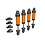 Traxxas . TRA Traxxas Shocks, GTM, 6061-T6 aluminum (orange-anodized) (assembled w/o springs) (4)