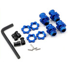 Traxxas . TRA Aluminum 17mm Wheel Adapter Set (Blue) (4)