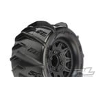Pro Line Racing . PRO Dumont 2.8" Paddle Tires Mnted Raid Black 12mm Whls (2)