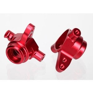 Traxxas . TRA Aluminum Steering Block Set (Red) (2)