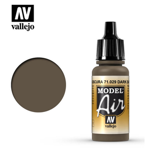 Vallejo Paints . VLJ Dark Earth Model Air Acrylic 17 ml