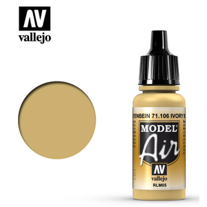 Vallejo Paints . VLJ Ivory Rlm 05 Model Air Acrylic 17 ml