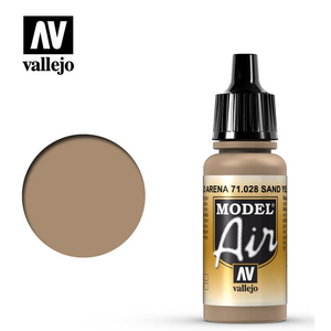 Vallejo Paints . VLJ Sand Yellow Model Air Acrylic 17 ml