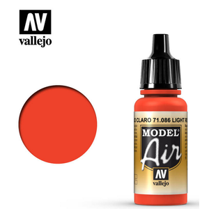 Vallejo Paints . VLJ Light Red Model Air Acrylic 17 ml