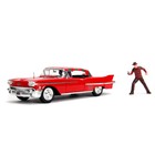 Jada Toys . JAD 1/24 Hollywood Rides - 1/24 A Nightmare On Elm Street 1958 Cadillac Series 62 w/Freddy Krueger