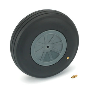 Du Bro Products . DUB 5" DIA LG SCALE TREADED WHEEL(1)