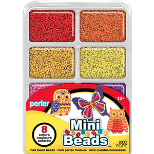 Perler (beads) PRL “Warm” - Mini Perler Bead Tray 8000 pkg