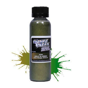 Spaz Stix . SZX Color Changing Paint Gold To Green 2Oz