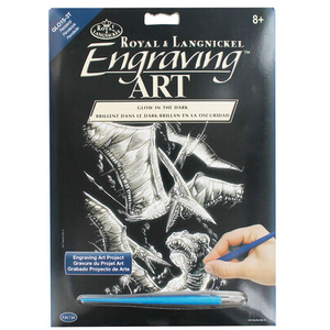 Royal (art supplies) . ROY Glow In The Dark Engrave Art Pterodactyls