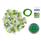 CraftMedley . CMD Acrylic Bead Kit 30g Luxe Kit w Spacers & Cording Green