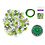 CraftMedley . CMD Acrylic Bead Kit 30g Luxe Kit w Spacers & Cording Green