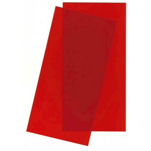 Evergreen Scale Models . EVG Evergreen Red Transparent Sheets 0100x6x12 ( 2pc)