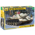 Zvezda Models . ZVE SU-122 Self Propelled Gun