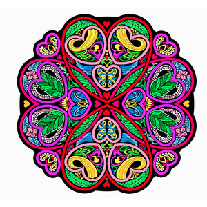 Stuff To Color . SFC Velvet Mandala Heart