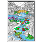 Stuff To Color . SFC 22 x 32.5 Wall Poster pond In The Park