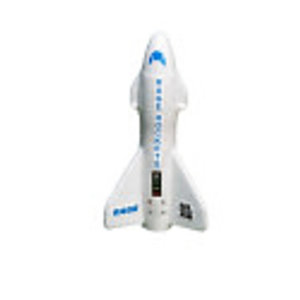 Rage RC . RGR Spinner Missile XL Electric Free-Flight Rocket with Parachute and LEDs, White