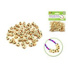 Krafty Kids . KFK Wood Beads  10mm Letter Beads Natural