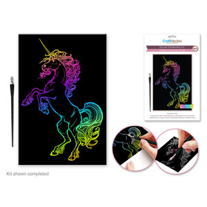 CraftMedley . CMD Deluxe Engraving Art Holographic  Unicorn
