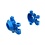 Traxxas . TRA Traxxas Steering Blocks, 6061-T6 Aluminum (Blue)(2)