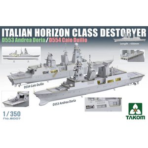 TAKOM . TAO ITALIAN HORIZON CLASS DESTROYER D553/554 ANDREA DORIA/ CAIO DUILIO
