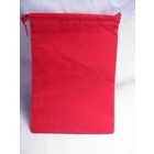 Chessex . CHX Suede cloth dice bag small red