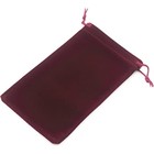 Chessex . CHX Suede cloth dice bag burgundy large