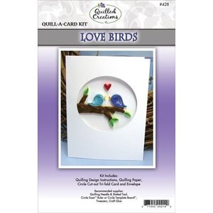 Quilled Creations . QUI Quill-A-Card: Love Birds Kit