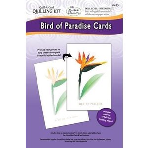 Quilled Creations . QUI Bird of Paradise - Quilling Card Kit